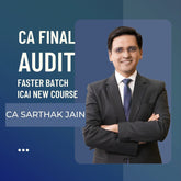 CA Final Audit | Faster (Exam Oriented) Batch By CA Sarthak Jain | For Jan 26 & May 26 Exams